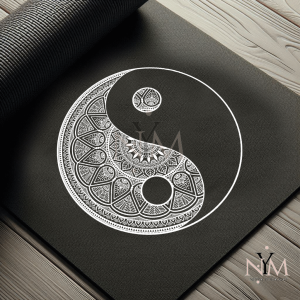نمونه مت طرحدار نیتیا مشکی طرح yinyang